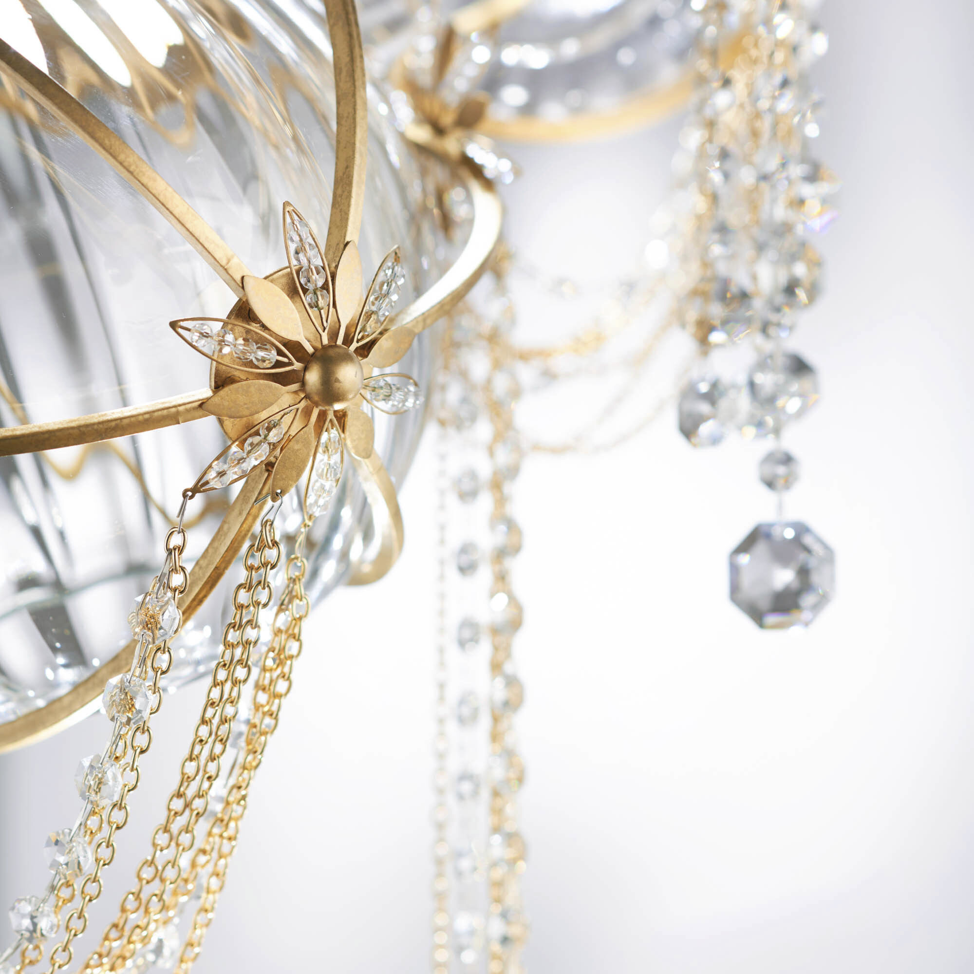 Forever Revere LED 17.75 inch Heirloom Gold Chandelier Ceiling Light