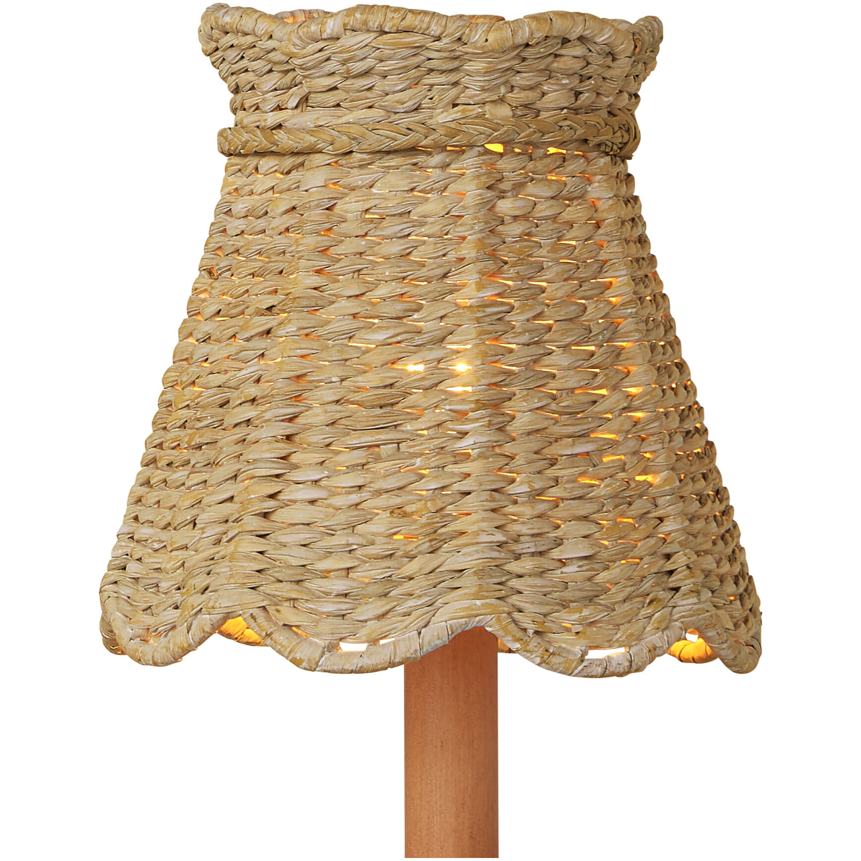 Annabelle Natural 6 inch Tapered Chandelier Shade, Suzanne Duin Collection