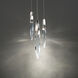 Beyond Kindjal LED 12 inch Polished Nickel Multi-Light Pendant Ceiling Light, Beyond