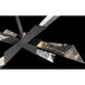 Beyond Solitude LED 17 inch Antique Nickel Semi-Flush Mount Ceiling Light