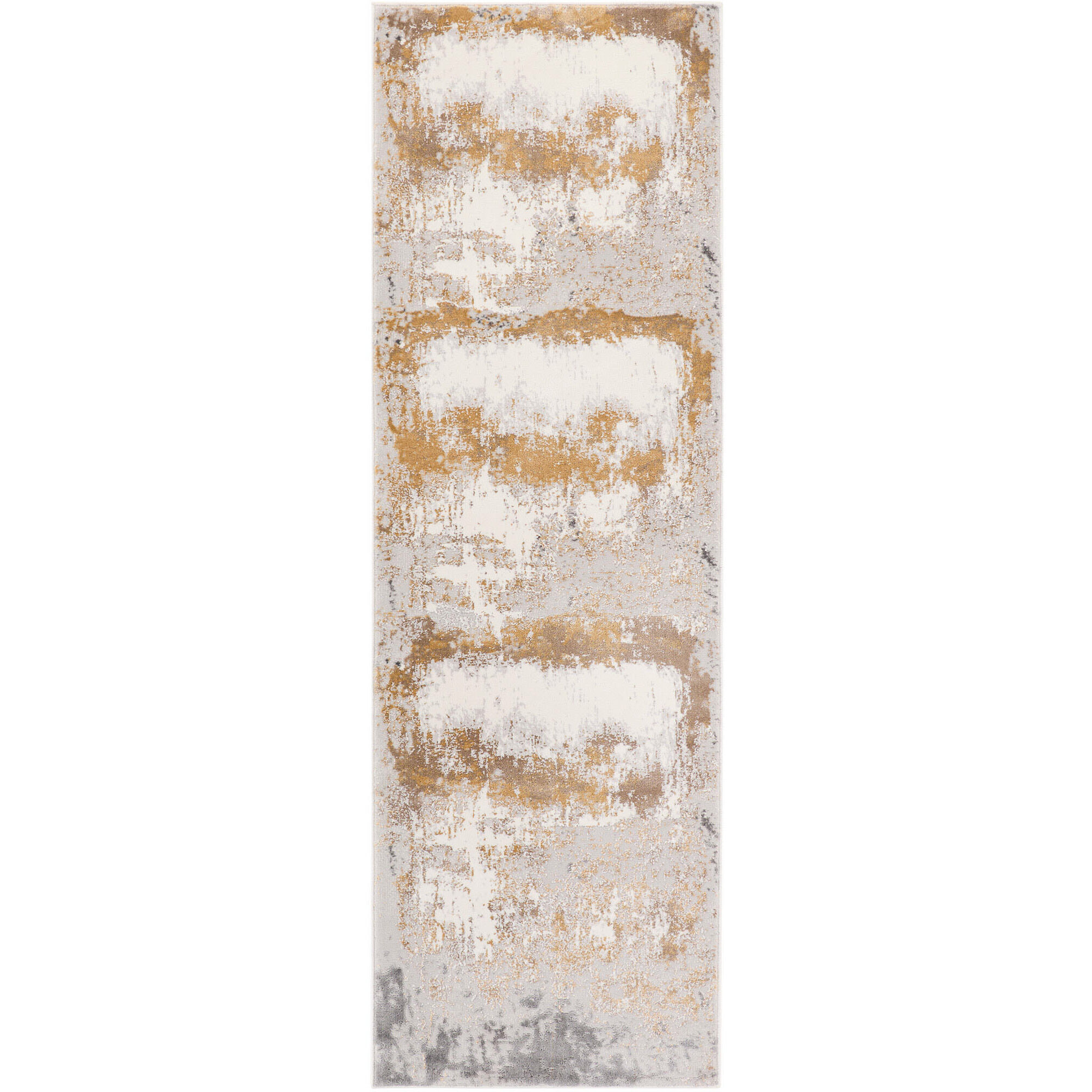 Veleka Gray and Gold Indoor Rug