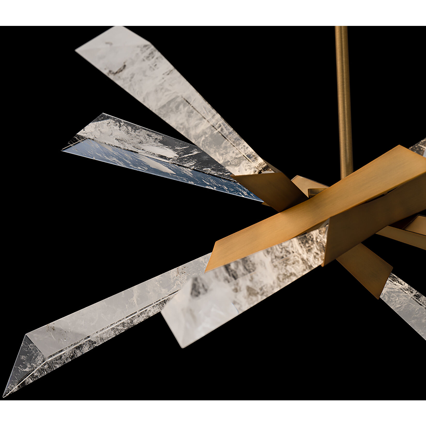 Beyond Solitude LED 28.5 inch Aged Brass Semi-Flush Mount Ceiling Light