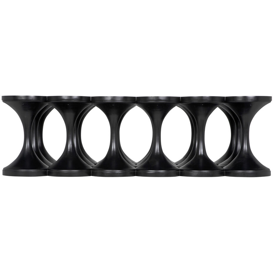 Jericho 61 X 30 inch Hand Rubbed Black Coffee Table