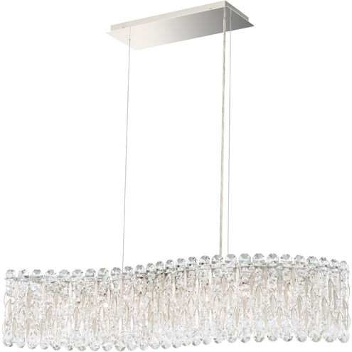Sarella 7 Light 33 inch Antique Silver Pendant Ceiling Light in Swarovski
