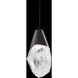 Beyond Martini LED 5.88 inch Black Mini Pendant Ceiling Light in Optic Haze, Beyond