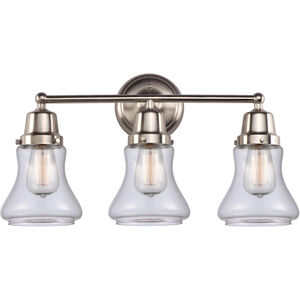 Aditi Bellmont 3 Light 22 inch Brushed Satin Nickel Bath Vanity Light Wall Light, Aditi