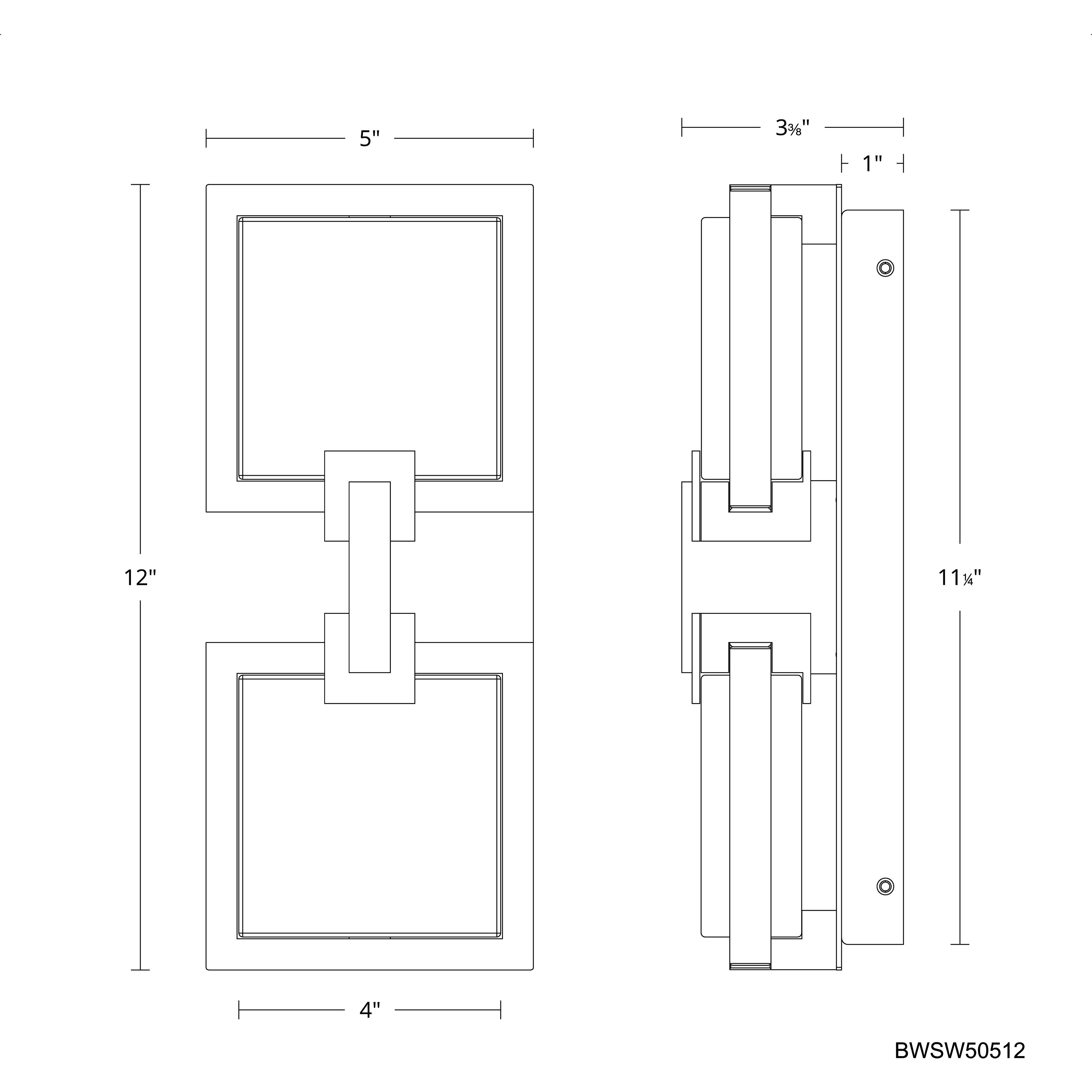 Beyond Pop Star LED 12 inch Black Outdoor Wall Light