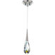 Beyond Hibiscus LED 5.9 inch Polished Nickel Pendant Ceiling Light, Beyond
