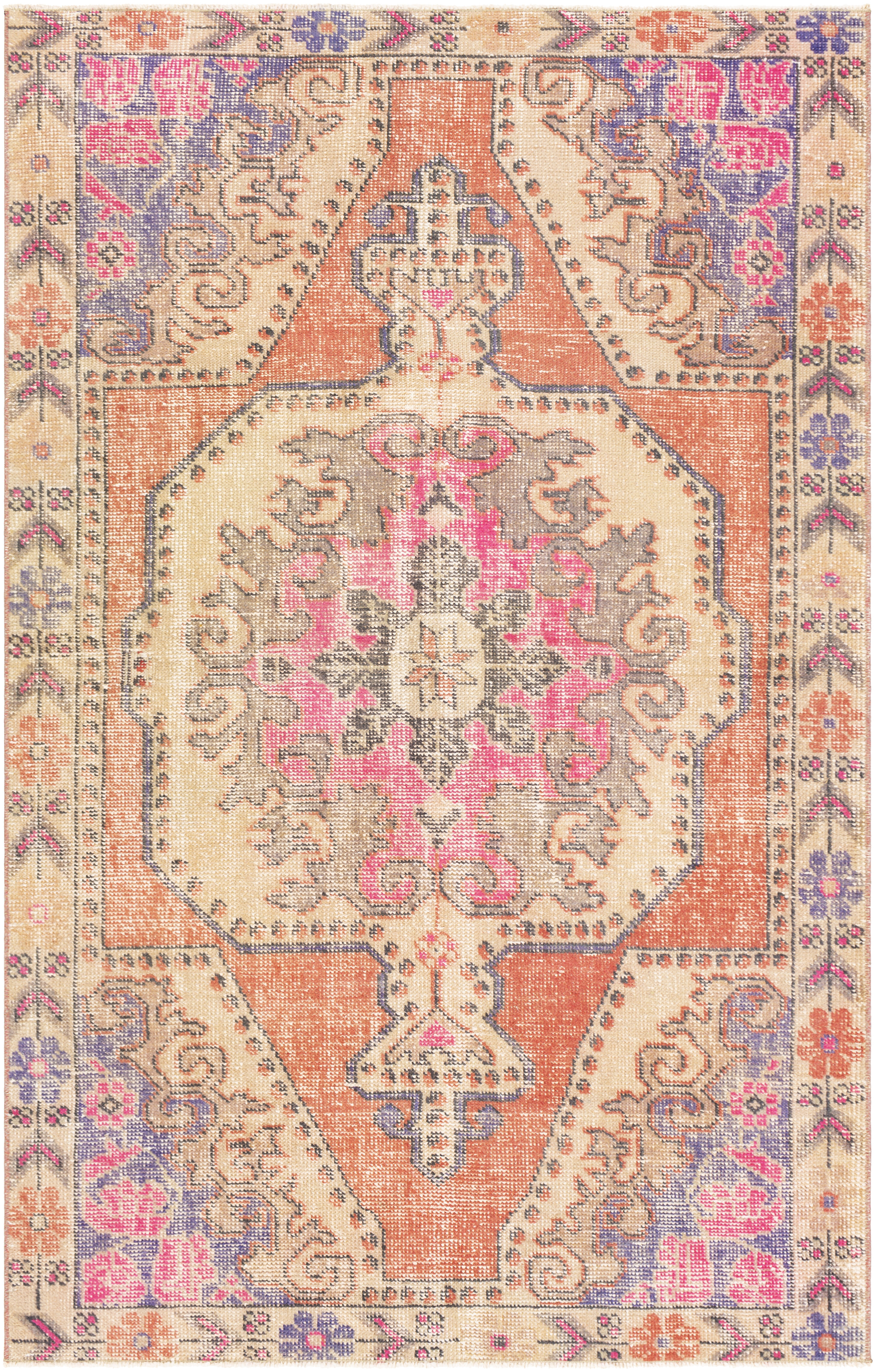 Antique One of a Kind 80 X 50 inch Rug, Rectangle