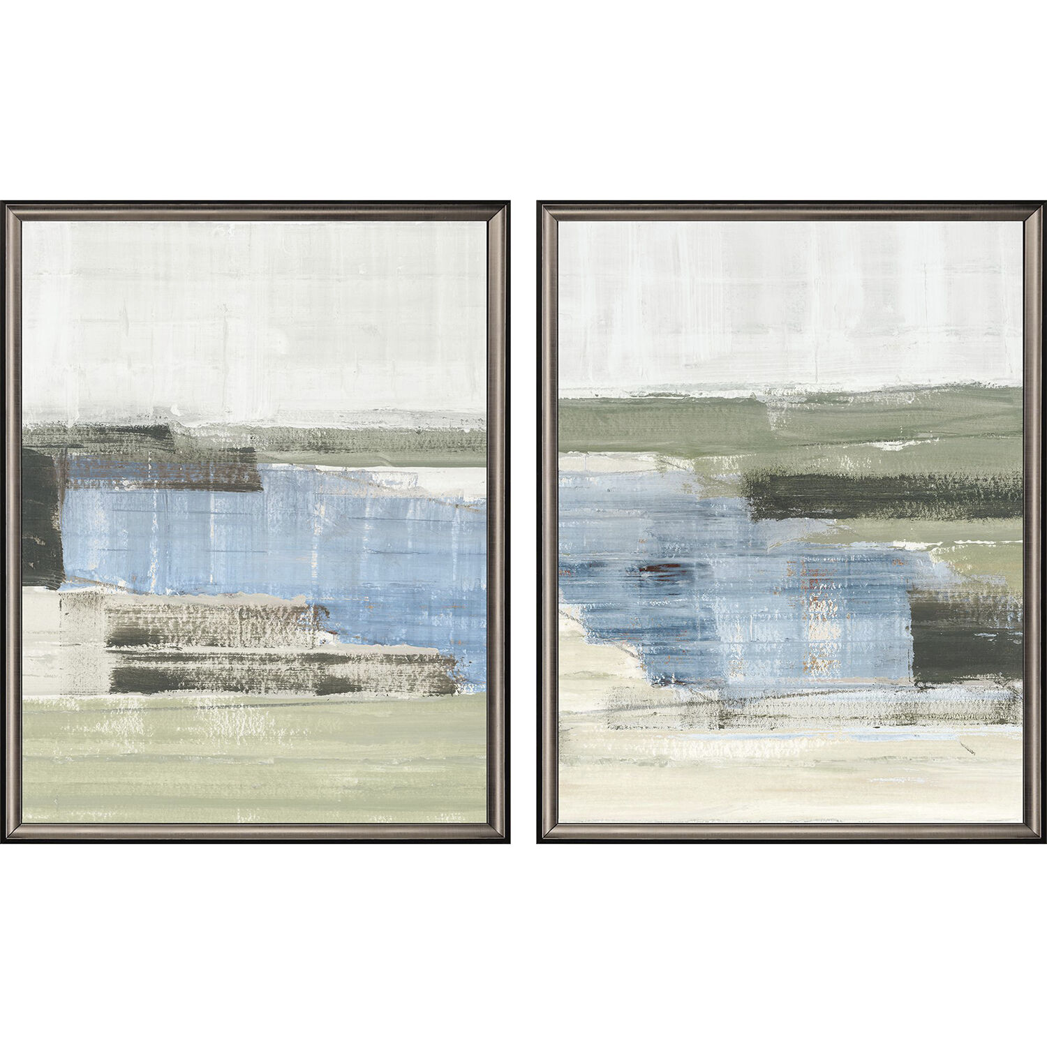 Abstract 25 X 19 inch Non-Glass Framed Art, Propac