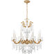 La Scala 8 Light 25 inch French Gold Chandelier Ceiling Light in Heritage, French Gold Cast