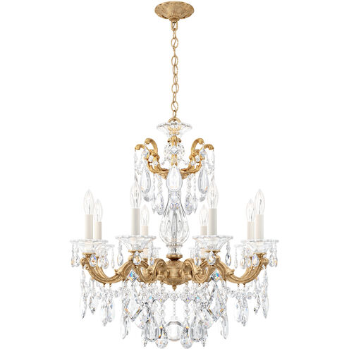 La Scala 8 Light 25 inch French Gold Chandelier Ceiling Light in Heritage, French Gold Cast