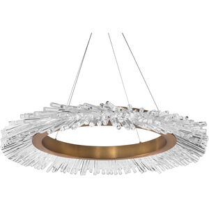 Beyond Benediction LED 37 inch Aged Brass Chandelier Ceiling Light