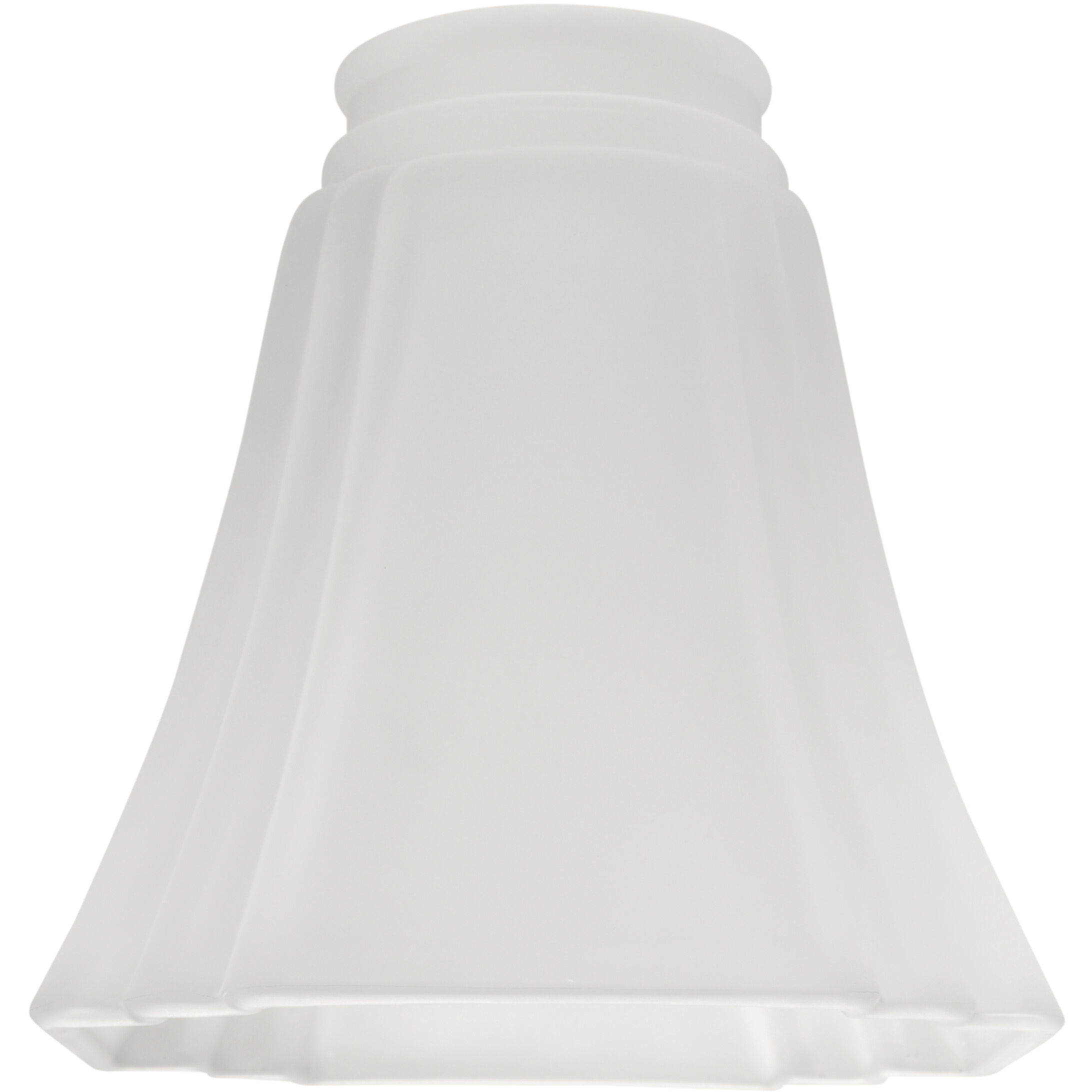 Signature Frosted Sculptured Fan Glass, Square