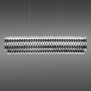 Tahitian LED 48 inch Black Linear Pendant Ceiling Light, Schonbek Signature