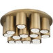 Beyond Tamara LED 19.1 inch Aged Brass Flush Mount Ceiling Light