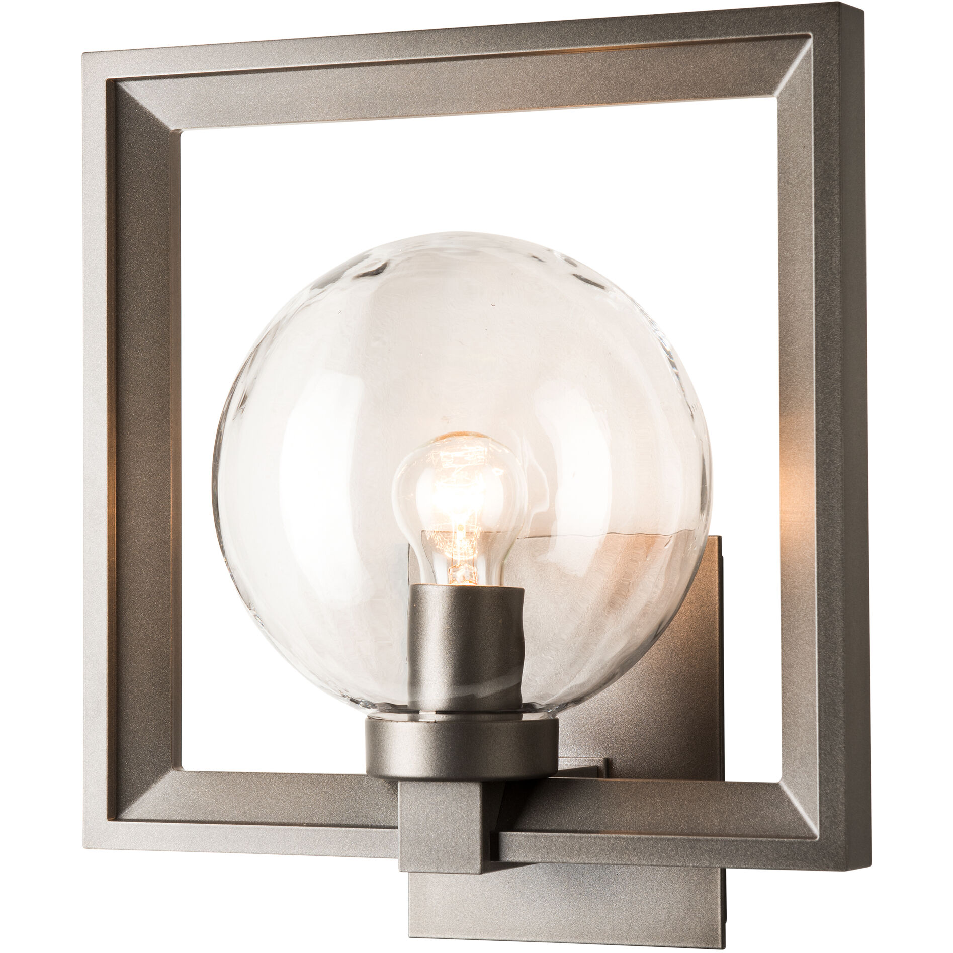 Frame 1 Light 13 inch Coastal Dark Smoke Outdoor Sconce, Large - Open Box