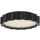 Signature Tarte LED 15.63 inch Black Flush Mount Ceiling Light