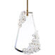 Forever Flora LED 4.25 inch Polished Chrome Pendant Ceiling Light in Gold Rope, Gold Rope
