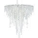 Chantant 6 Light Polished Stainless Steel Pendant Ceiling Light in Optic, Strand