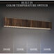 Beyond Andean LED 36.5 inch Smokey Walnut Bath Vanity & Wall Light