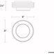 Beyond Zircle LED 8 inch Aged Brass Flush Mount Ceiling Light