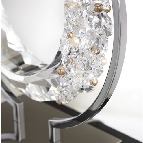 Forever Serenity 29.6 inch 7.00 watt Polished Chrome Table Lamp Portable Light in Red Rope, Red Rope