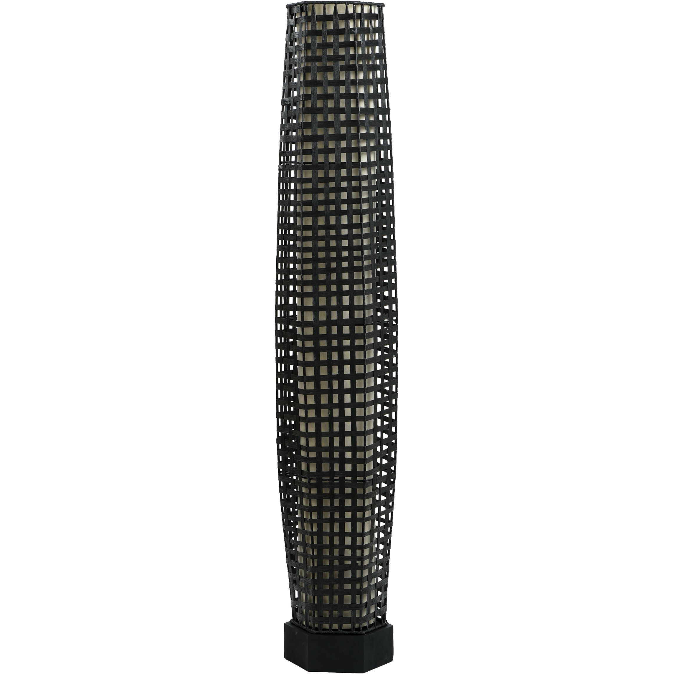 StyleCraft Home Collection Up Light 53 inch 100.00 watt Woven Black Floor Lamp Portable Light L74305DS - Open Box