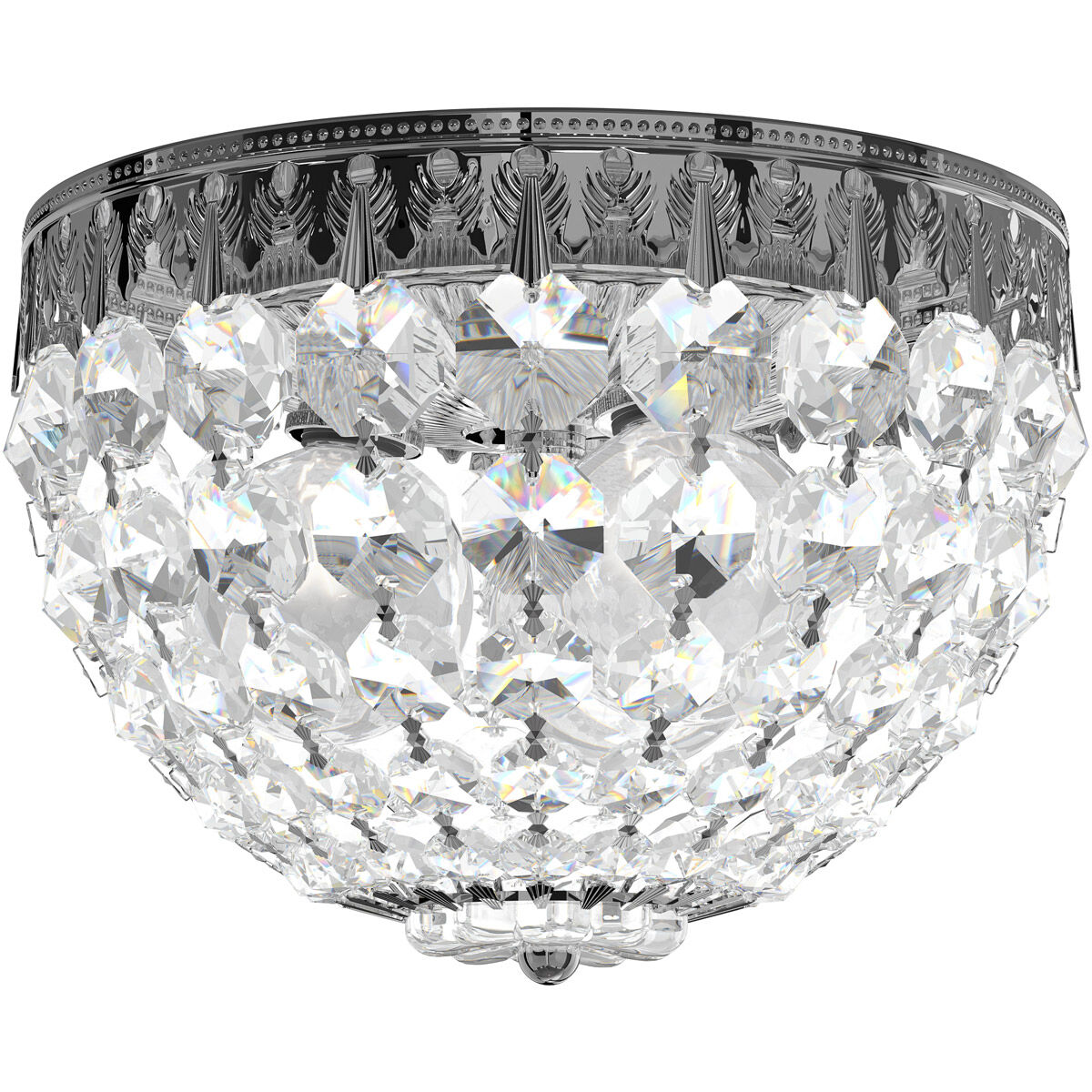 Petit Crystal 3 Light 8 inch Aurelia Flush Mount Ceiling Light in Swarovski