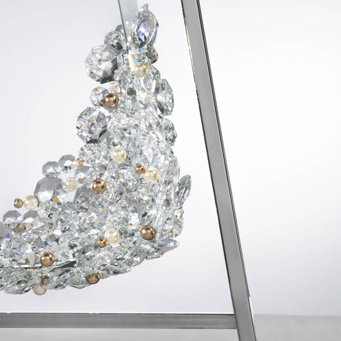 Forever Flora 31.6 inch 7.00 watt Polished Chrome Table Lamp Portable Light in Red Rope, Red Rope