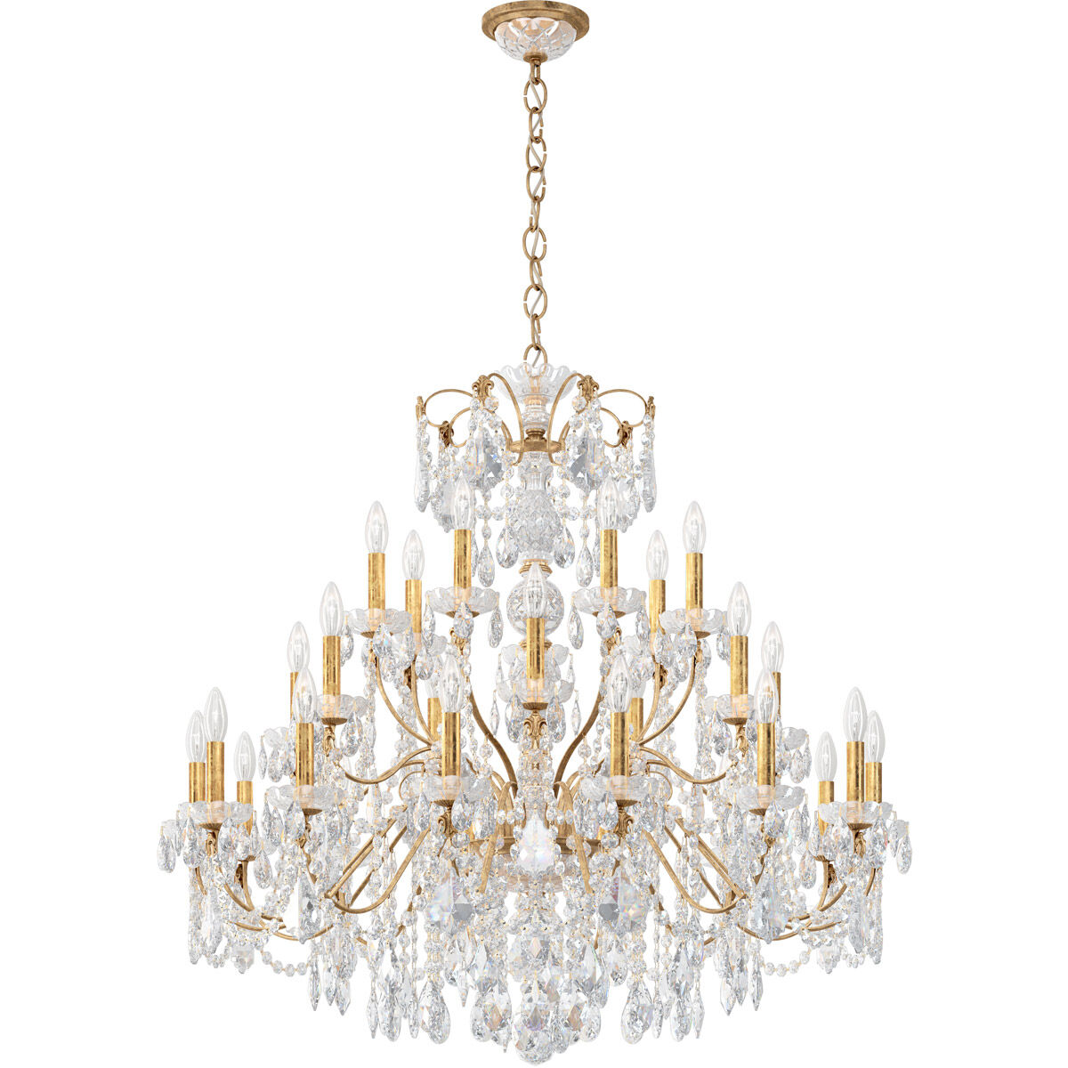 Century 28 Light 42.5 inch French Gold Chandelier Ceiling Light