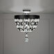 Signature Bali LED 16 inch Matte Black Semi-Flush Mount Ceiling Light, Schonbek Signature