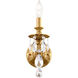 Milano 1 Light 7 inch Heirloom Gold Wall Sconce Wall Light in Swarovski, Heirloom Gold Cast