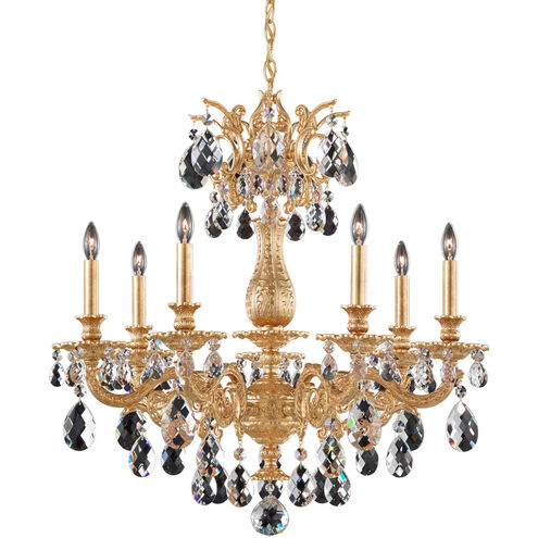 Milano 7 Light 27 inch Parchment Gold Chandelier Ceiling Light in Cast Parchment Gold, Milano Spectra