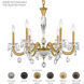 Signature San Marco 6 Light 28.3 inch Black Chandelier Ceiling Light, Schonbek Signature