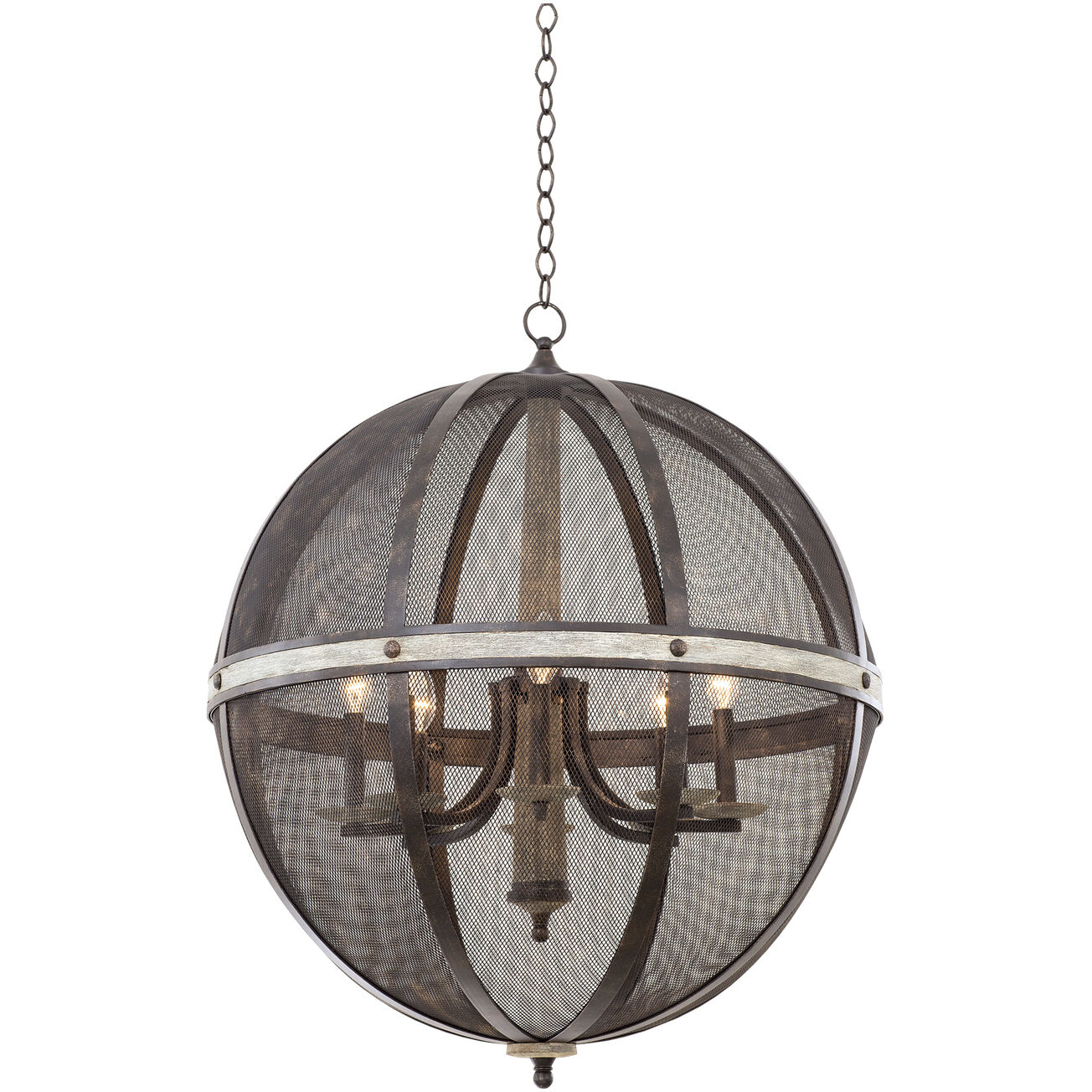 Coronado 8 Light 28.5 inch Florence Gold Chandelier Ceiling Light