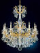 La Scala 12 Light 33 inch Heirloom Gold Chandelier Ceiling Light in Heritage, Heirloom Gold Cast