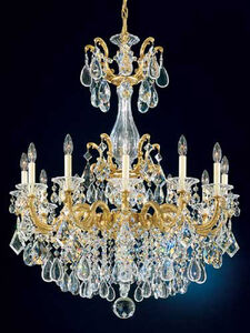 La Scala 12 Light 33 inch Heirloom Gold Chandelier Ceiling Light in Heritage, Heirloom Gold Cast