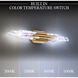 Beyond Organza LED 38 inch Aged Brass Bath Vanity & Wall Light