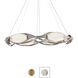 Signature Bijoux LED 34 inch Aged Brass Chandelier Ceiling Light