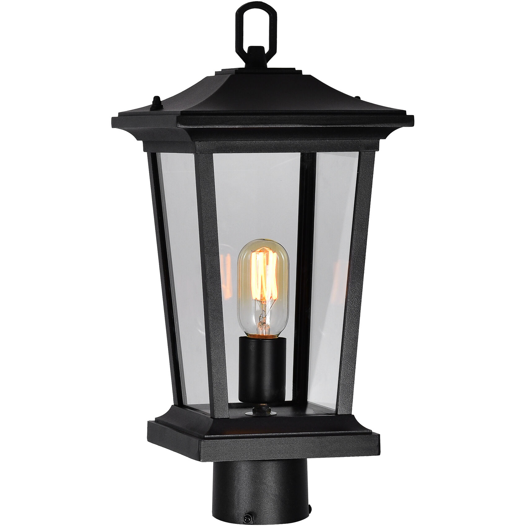 Leawood 1 Light 17.9 inch Black Outdoor Lantern Head