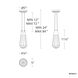 Beyond Strapped LED 4.8 inch Polished Nickel Pendant Ceiling Light, Beyond