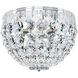 Petit Crystal 3 Light Polished Silver Flush Mount Ceiling Light in Radiance