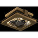 Beyond Enchante LED 10 inch Aged Brass Semi-Flush Mount Ceiling Light, Beyond