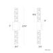 Beyond Cru LED 22 inch Polished Nickel Bath Vanity & Wall Light, Beyond