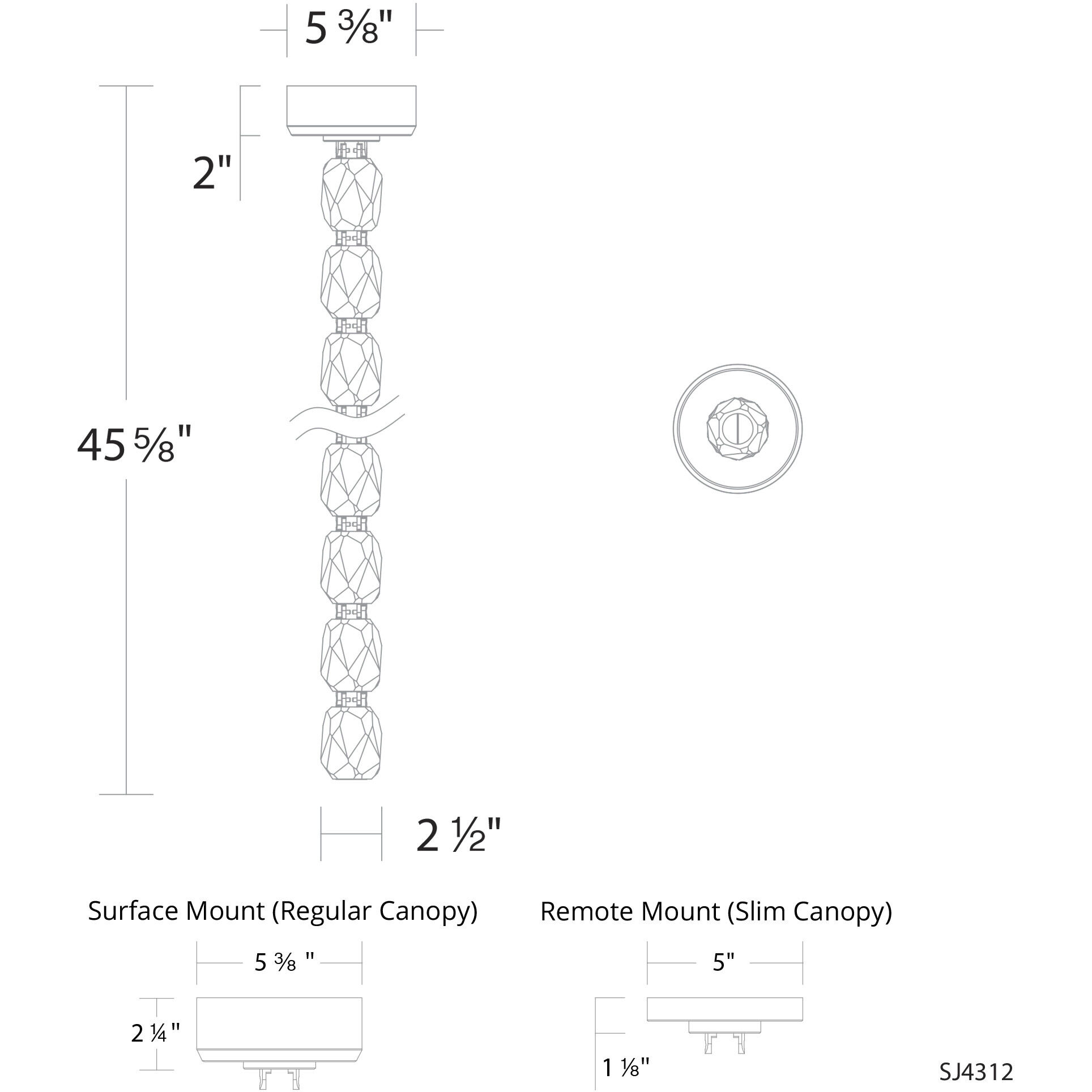 Forever Seduction LED 44.5 inch Polished Nickel Modular Pendant Ceiling Light, Remote Driver