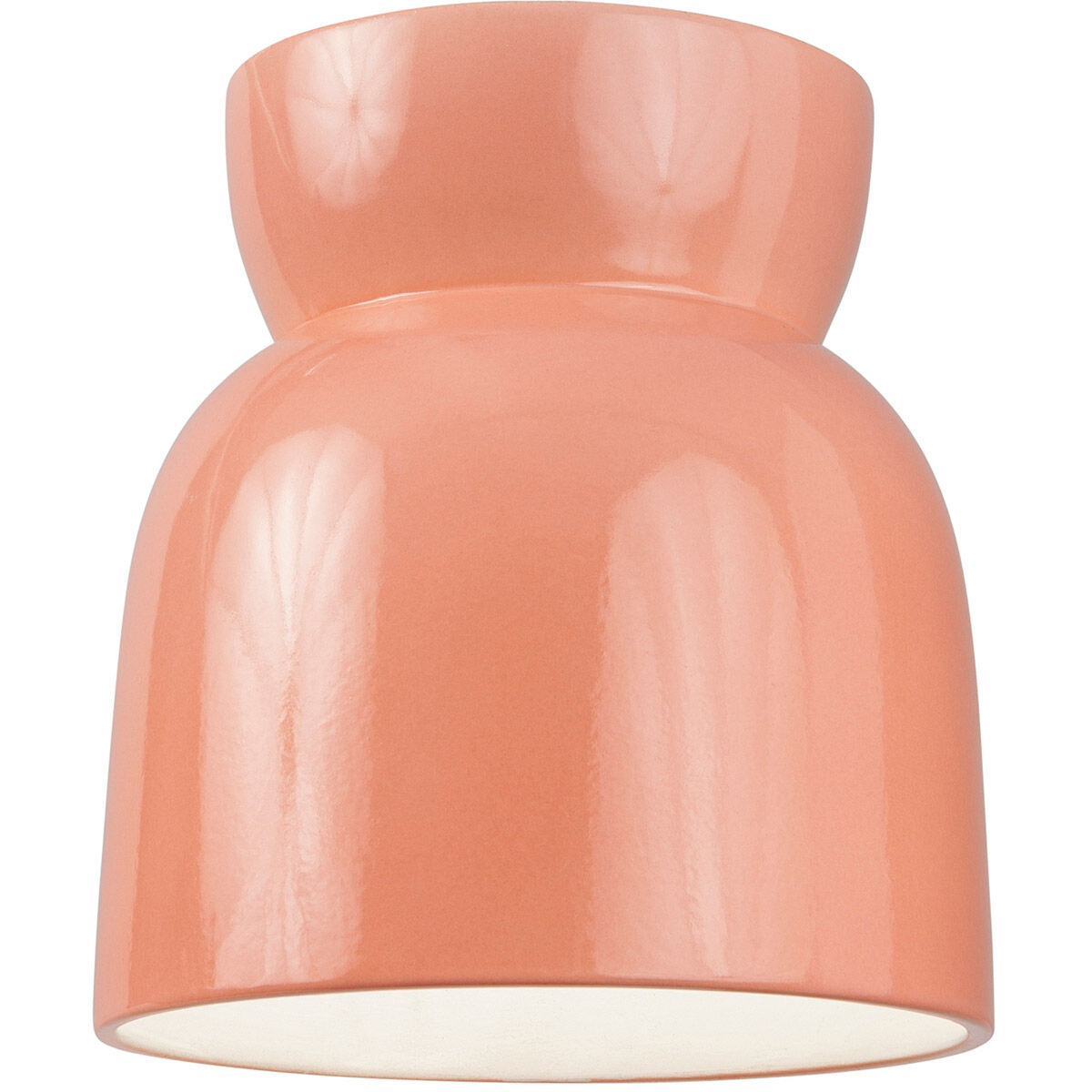 Radiance Collection 1 Light 7.5 inch Gloss Blush Outdoor Flush Mount
