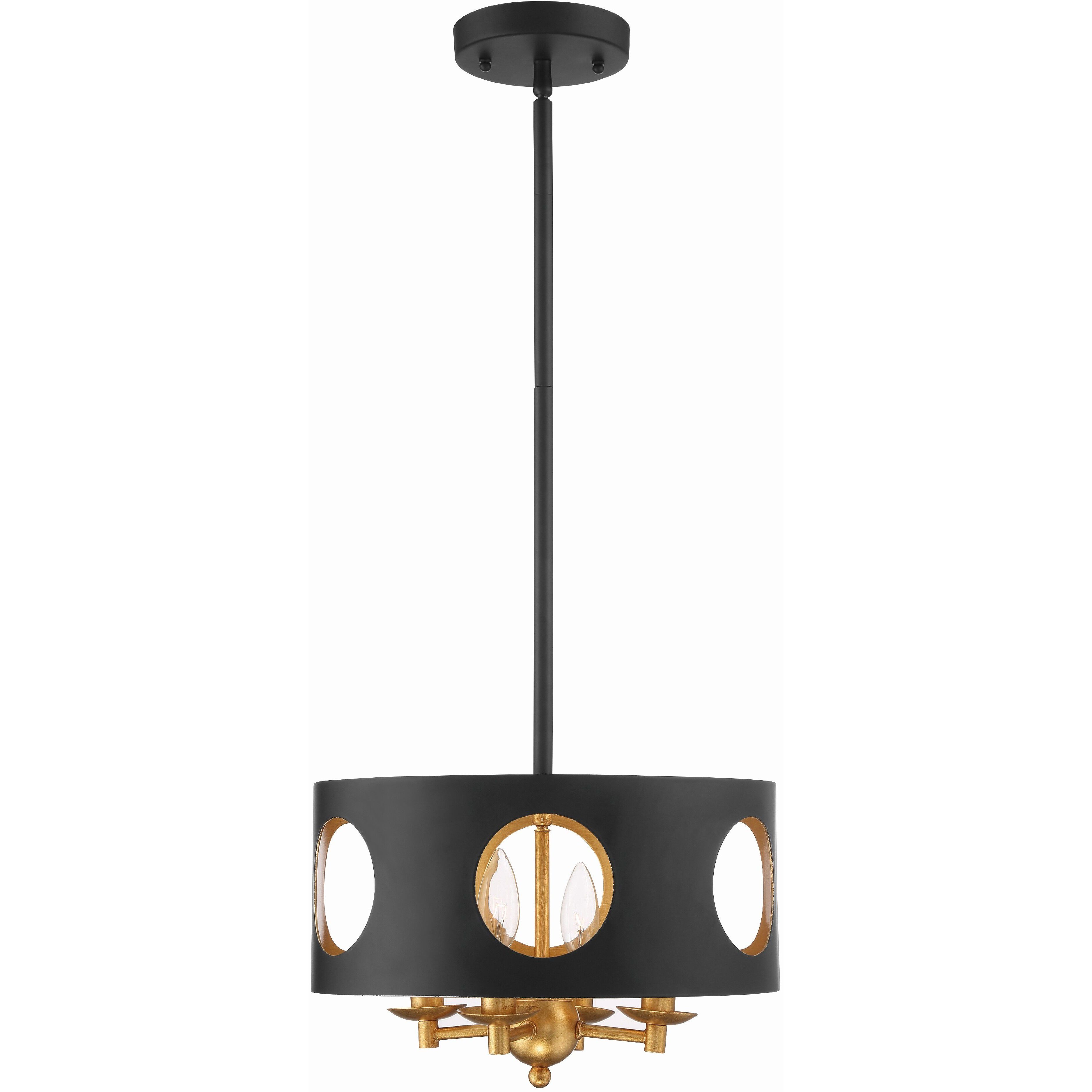 Odelle 4 Light 14.00 inch Mini Chandelier