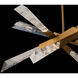 Beyond Solitude LED 28.5 inch Aged Brass Pendant Ceiling Light