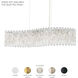Sarella 7 Light 32.5 inch White Linear Pendant Ceiling Light in Radiance